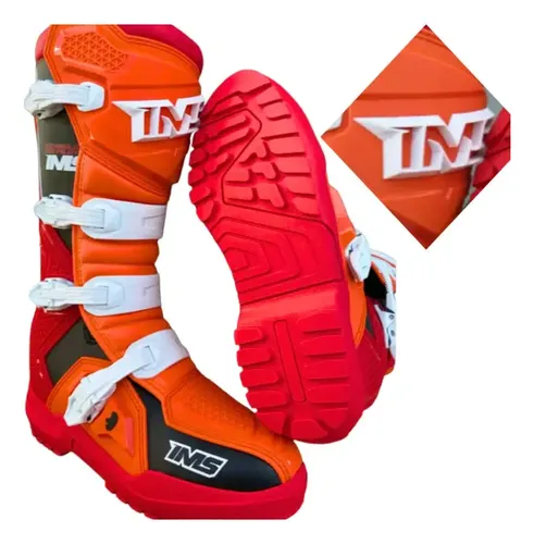 Bota IMS Robust Injetada - Laranja - Menta Motos - A Melhor Loja