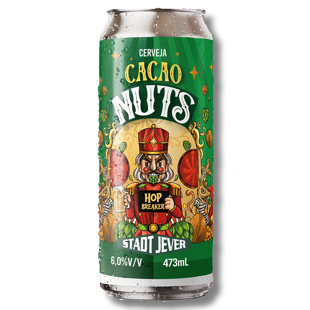 CERVEJA STADT JEVER CACAO NUTS LATA 473ML UNIDADE - Prussia Bier
