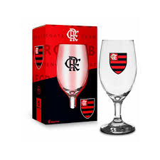 Taça para Cerveja na caixa flamengo