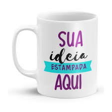 Caneca Louça Personalizada (branca)