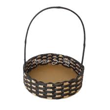Base Cestas tradicionais Redonda + saco + laço e palha + cartão