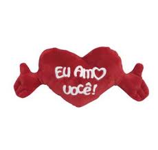Coração Pelúcia com bracinhos 30cm
