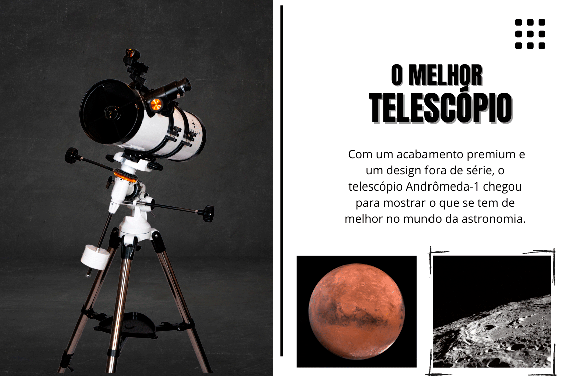Telescópio Refletor Newtoniano 130mm Uranum Equatorial Astronômico - Uranum