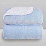 Cobertor Bebê Microfibra Plush com Sherpa 0,90 x 1,10 Azul