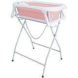 Banheira Dobrável Flex + Suporte de Elevação Rosa - Kiddo