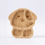 Prato Infantil Bambu com Ventosa Cãozinho - Petit Piá
