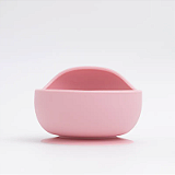 Bowl Infantil de Silicone com Ventosa Rosa - Petit Piá
