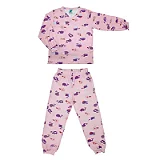 Pijama Infantil Longo Viscolycra Rosa Willo - Marckids