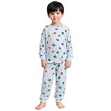 Pijama Infantil Longo Viscolycra Azul Lucas/Marcus - Marckids