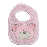 Babador Power Sec Animado Urso Rosa - Laço Bebê