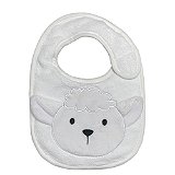 Babador Power Sec Animado Ovelha Branco - Laço Bebê