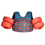 Boia de Braço Infantil com Colete Leão Marcus Azul - Marcus & Marcus