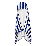Toalha de Banho com Capuz Kids Power Sec 140x70cm Azul Listrada