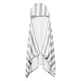 Toalha de Banho com Capuz Kids Power Sec 140x70cm Cinza Listrada