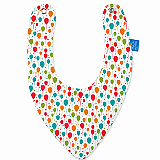 Babador Bandana Multikids Baby 100% Algodão – Balões 6+ Meses