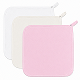 Kit Paninho de Boca Babita Bamboo Laço Bebê 3 Peças - Rosa