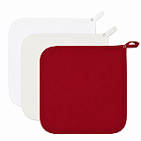 Kit Paninho de Boca Babita Bamboo Laço Bebê 3 Peças - Vermelho