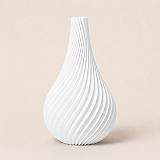 Vaso Espiral Minimalista Japandi Criandê