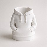 Porta-Canetas Moletom Feminino Criandê Branco