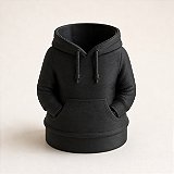 Porta-Canetas Moletom Feminino Criandê Preto