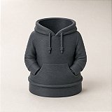 Porta-Canetas Moletom Feminino Criandê Cinza