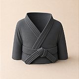 Porta-Canetas Kimono de Karatê Faixa Preta Criandê Cinza
