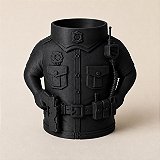 Porta-Canetas Policial em Uniforme Criandê Preto