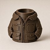 Porta-Canetas Jaqueta de Aviador Criandê Wood