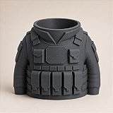 Porta-Canetas Colete Tático Militar Criandê Cinza