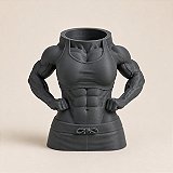Porta-Canetas Corpo Fitness Feminino Criandê Cinza
