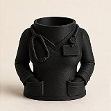 Porta-Canetas Jaleco de Médico Criandê Preto