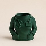 Porta-Canetas Jaleco de Médico Criandê Verde