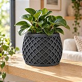 Vaso X Planter Geométrico Criandê Cinza