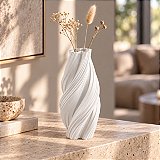 Vaso Espiral Margaret Criandê Branco