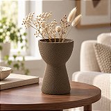 Vaso Ampulheta Espiral Criandê Wood