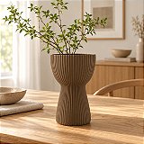 Vaso Copo Canelado Japandi Criandê Wood