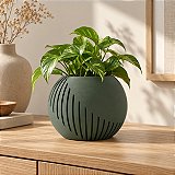 Vaso Japandi Esfera Criandê Verde