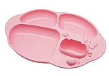 Prato de Silicone com Divisórias e Sucção Porquinha - Marcus & Marcus