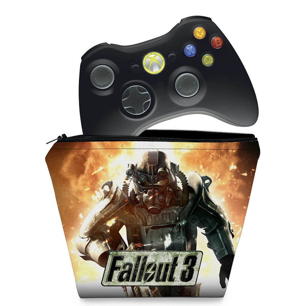 Capa Xbox 360 Controle Case - Fallout New Vegas - Pop Arte Skins