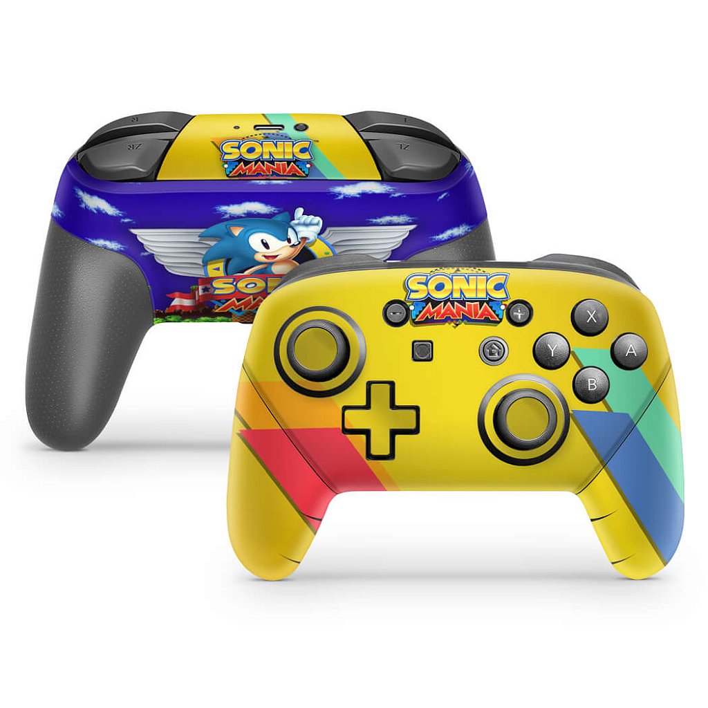 KIT Nintendo Switch Skin e Capa Anti Poeira - Sonic Mania - Pop