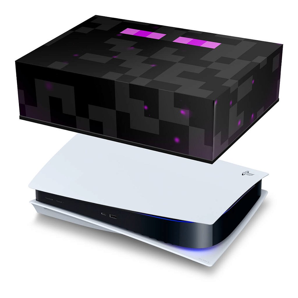 Skin PS4 Controle - Minecraft Enderman - Pop Arte Skins