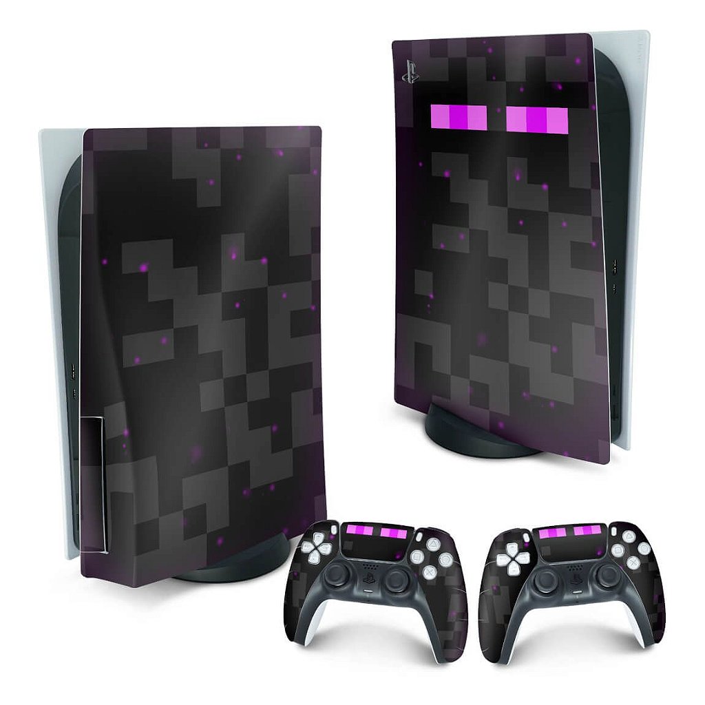 Skin para PS5 com Disco Minecraft Capa Jogo - Império da Impressão