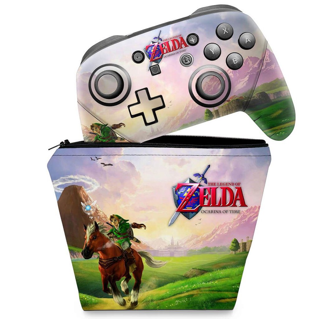 Capa Nintendo Switch Pro Controle Case - Zelda Ocarina Of Time