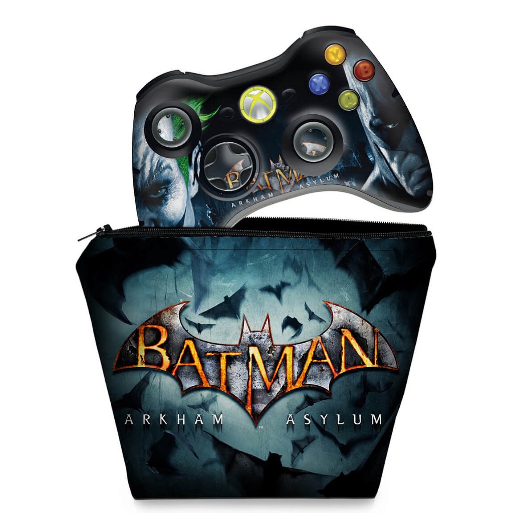 Capa Xbox 360 Controle Case - Batman Arkham Asylum - Pop Arte Skins