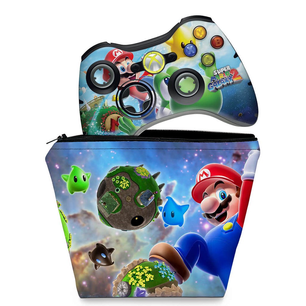 Capa Xbox 360 Controle Case - Mario & Luigi - Pop Arte Skins