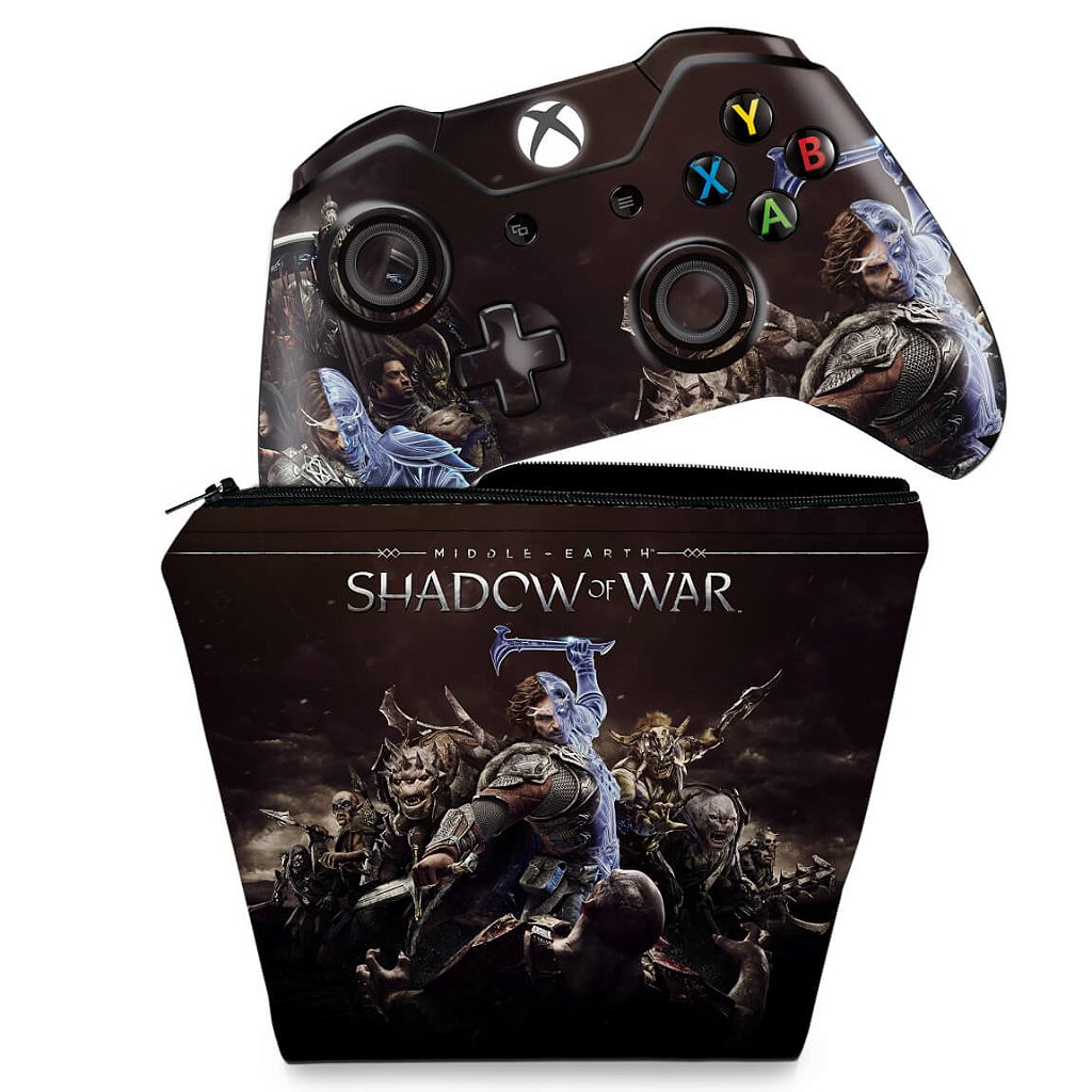 Skin Xbox One Fat Controle - Shadow of War - Pop Arte Skins