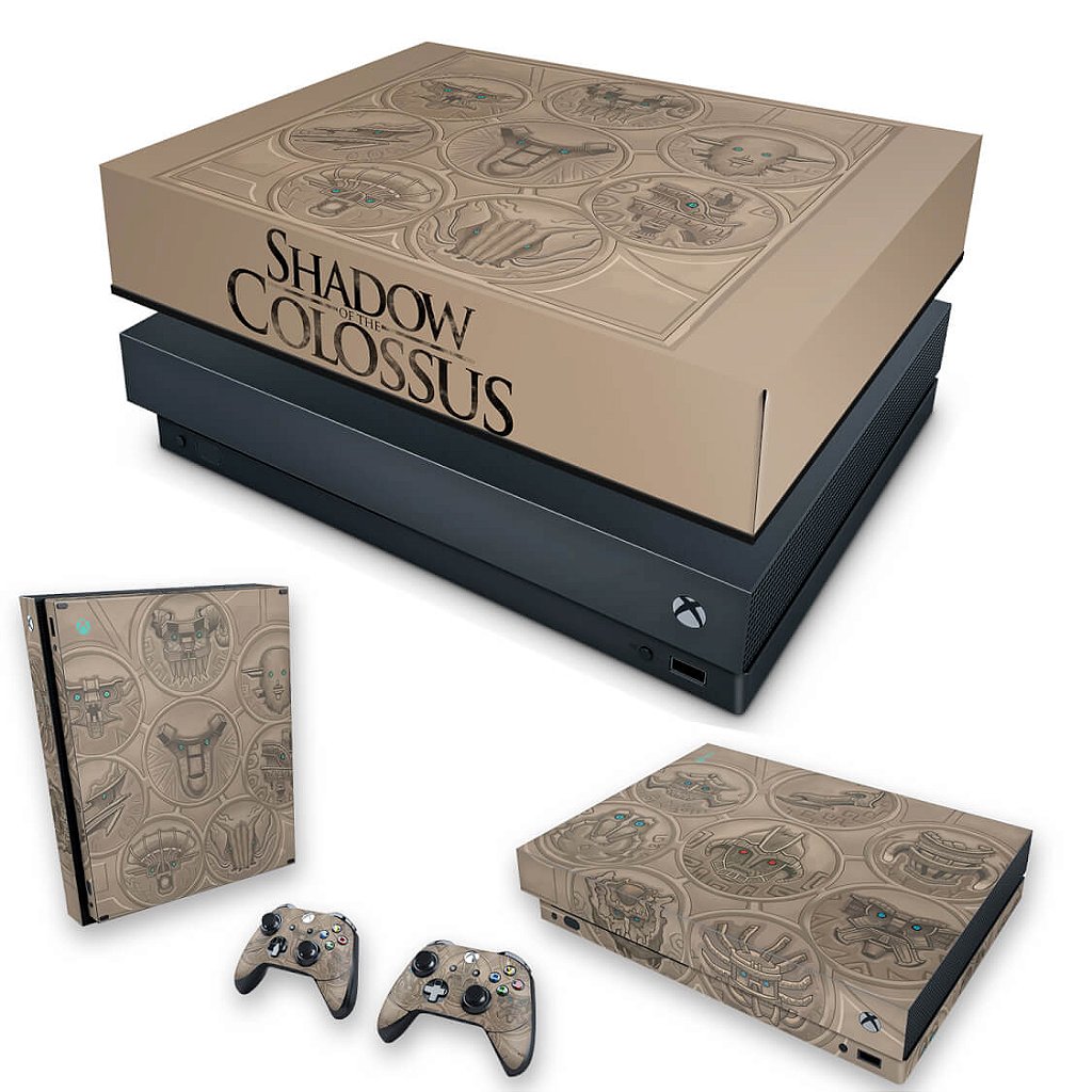 KIT Xbox One S Slim Skin e Capa Anti Poeira - Shadow Of The Colossus - Pop  Arte Skins