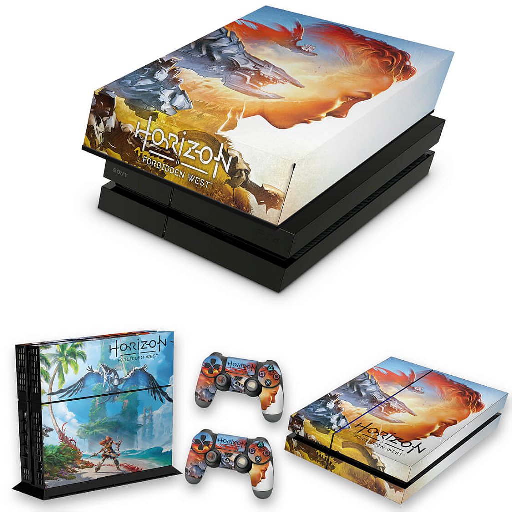 Capa Anti Poeira e Skin Compatível Xbox One S Slim - Horizon Zero