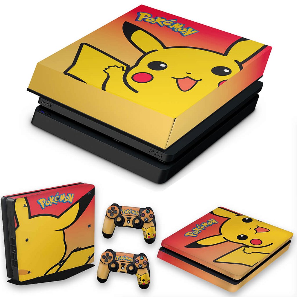 KIT Xbox Series X Skin e Capa Anti Poeira - Pokemon Pikachu - Pop Arte Skins