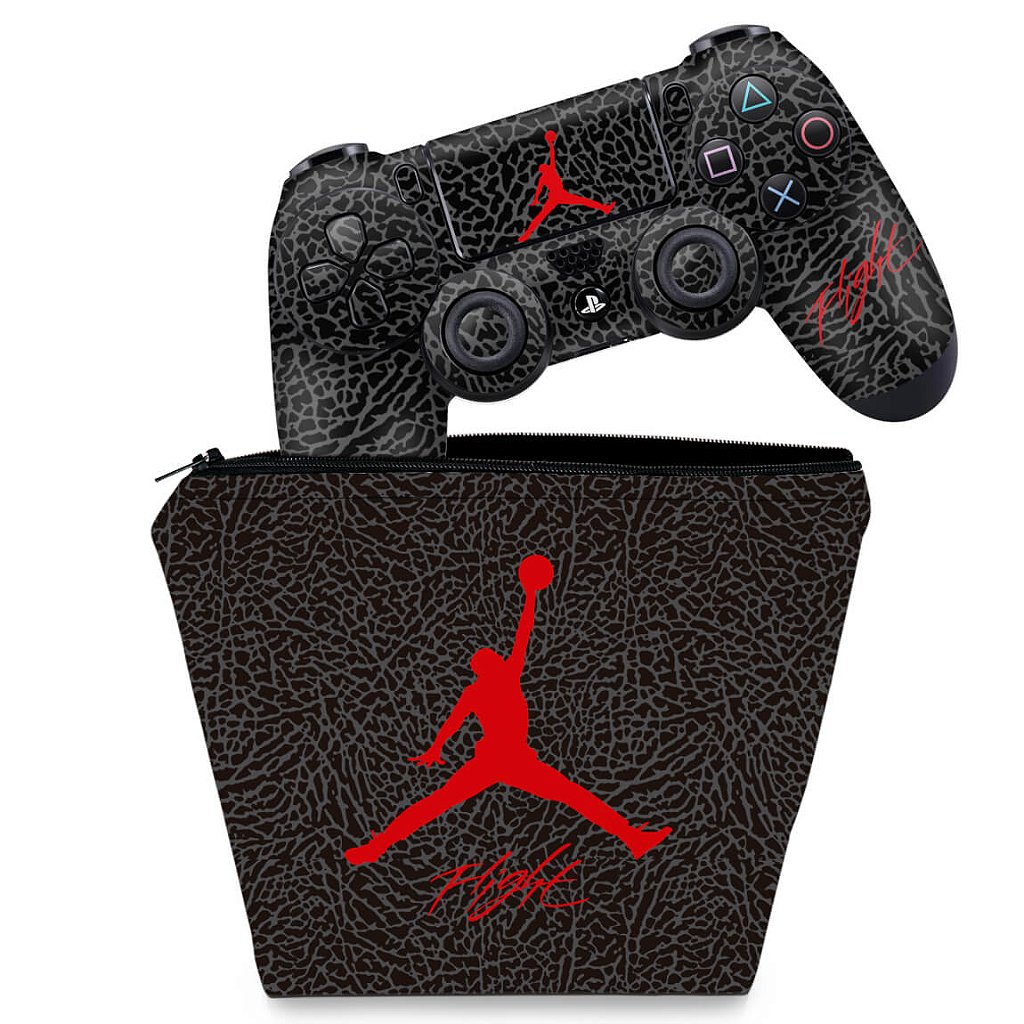 Capa PS4 Controle Case - Air Jordan Flight - Pop Arte Skins